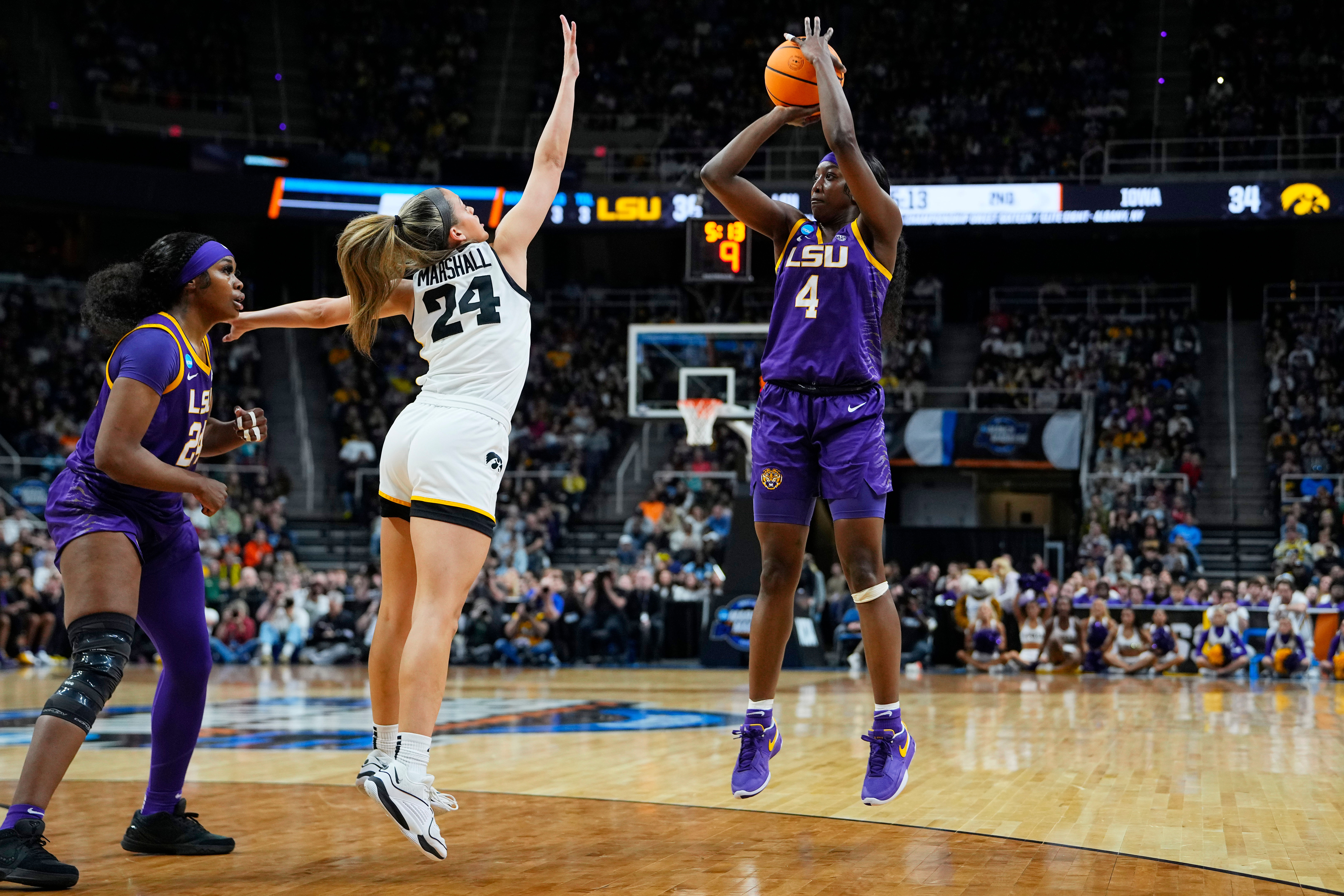 Flau'jae Johnson is expected to be one of LSU's leaders next season with Van Lith and Reese gone. NCAA Womens Basketball: NCAA Tournament Albany Regional-LSU vs Iowa