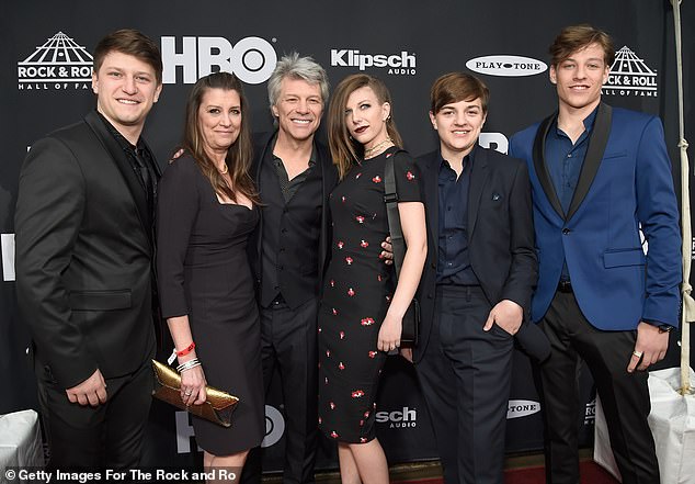 The lovebirds share four children: Stephanie, 30; Jesse, 28; Jake, 21; and Romeo, 19 (seen with his family on April 14, 2018 in Cleveland, Ohio at the Rock & Roll Hall of Fame Induction Ceremony)