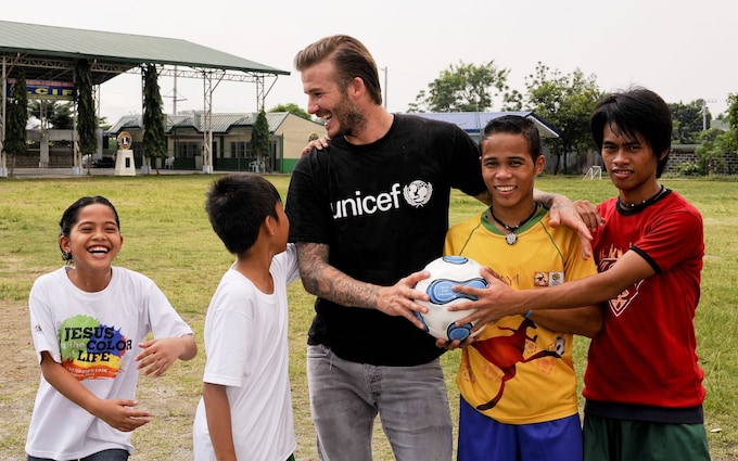 David Beckham furious at claims he does charity work 'to win a knighthood'