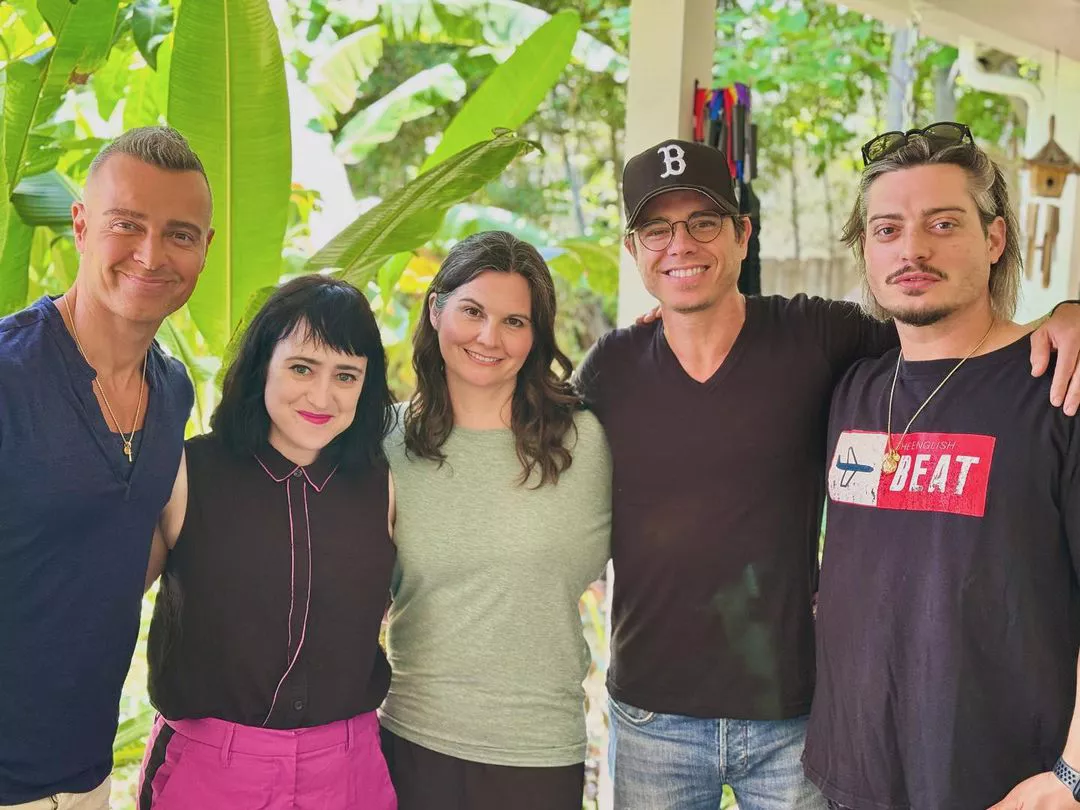 Joey Lawrence (left), Mara Wilson, Lisa Jakub, Matthew Lawrence and Andrew Lawrence