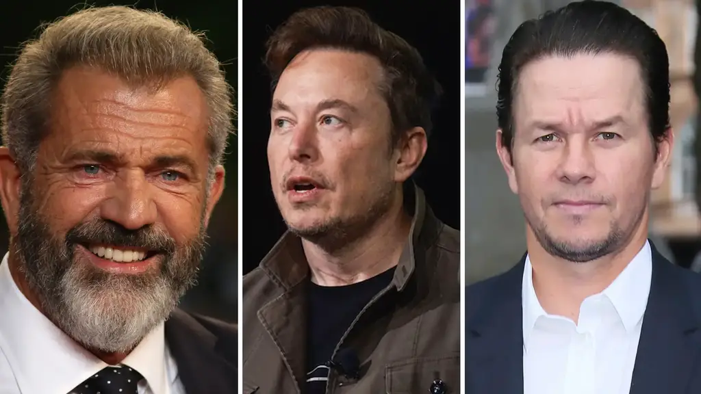 Elon Musk Mark Wahlberg Mel Gibson