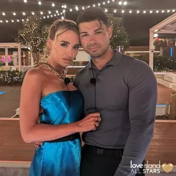 Georgia Harrison and Anton Danyluk in the Love Island All Stars villa