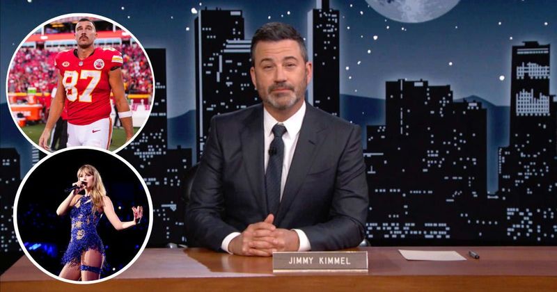 Jimmy Kimmel Receives Mixed Response for Teasing Travis Kelce as Taylor Swift’s ‘Broke Boyfriend'