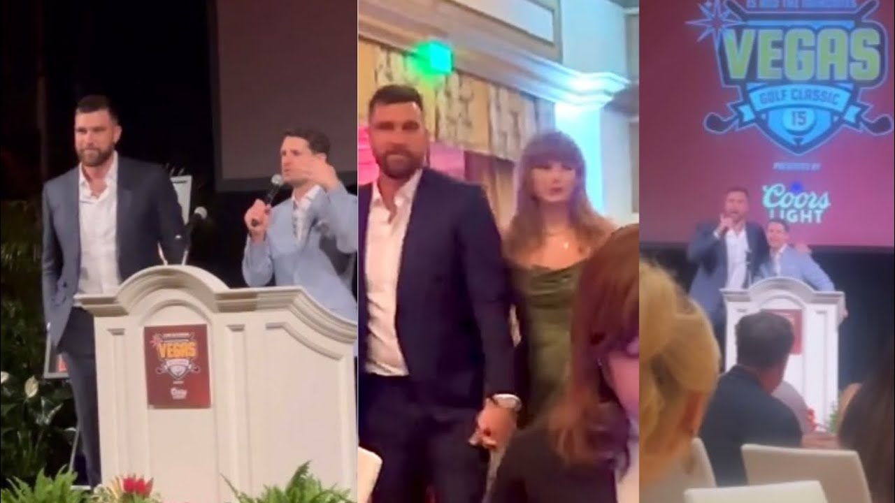 Travis Kelce sweetly calls Taylor Swift his SIGNIFICANT OTHER at Patrick Mahomes charity event Vegas - YouTube