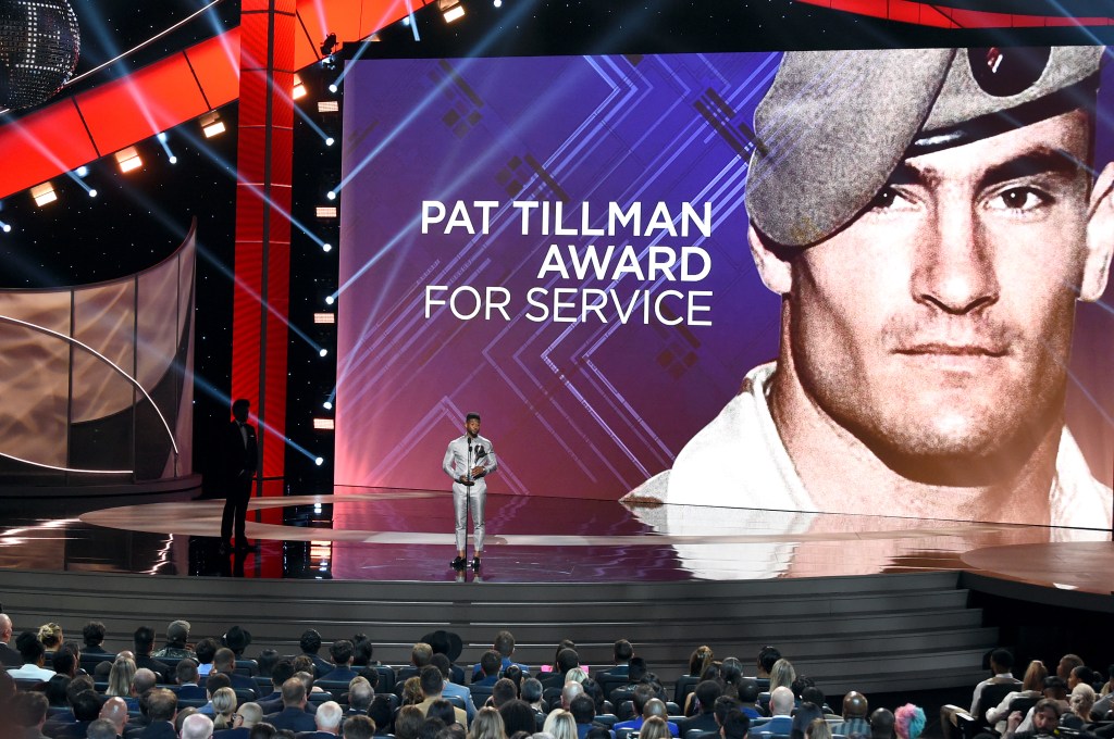 The Pat Tillman award is usually given to unsung heroes who capture the legacy of the late veteran.