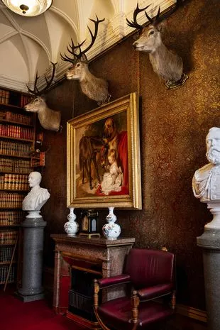 Exhibits at Balmoral Castle, which will be on show as part of a private tour at the castle for the first time since it was completed in 1855.