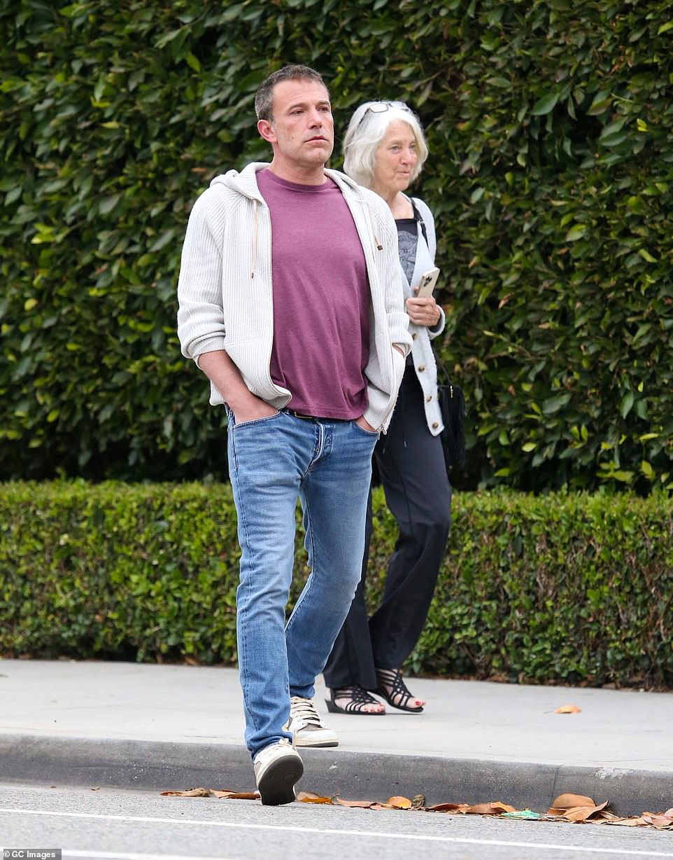 The main reason she left her husband was because he was always 'grumpy and negative' like Oscar The Grouch from Sesame Street, the source added. Ben, 51, seen on June 11 in LA with his mother