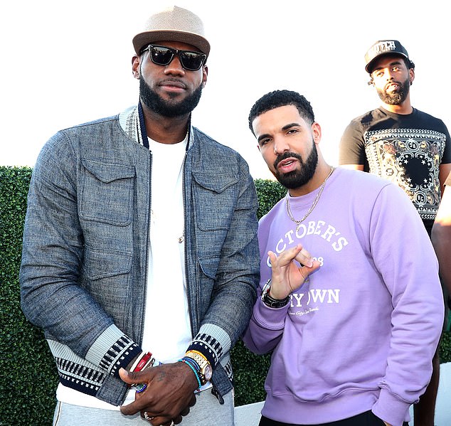 Drake and LeBron (pictured here in 2017)  have been firm friends for years