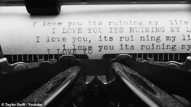 Orange and blue colors then floated out of their typewriters, a stark contrast to the black and white music video