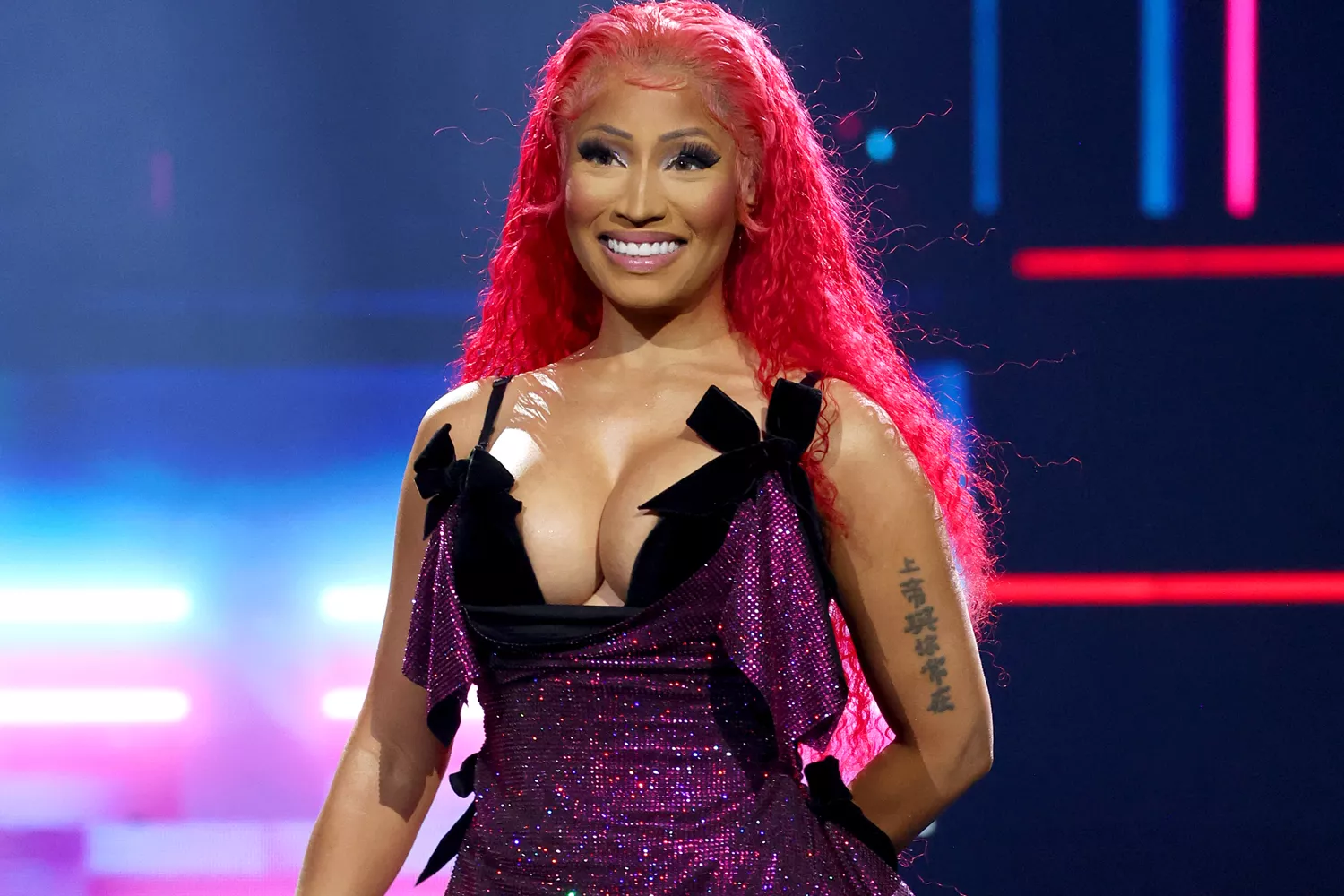 Nicki Minaj performs onstage during her Pink Friday 2 World Tour at Madison Square Garden on March 30, 2024 in New York City. 