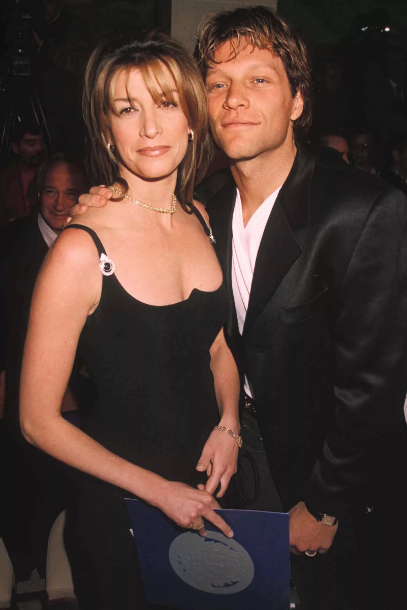 Jon Bon Jovi (L) and wife Dorothea Hurley