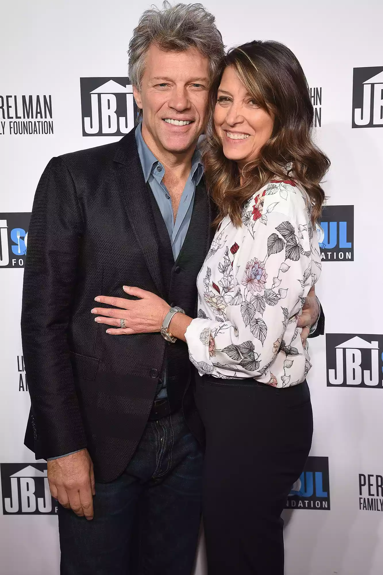 Jon Bon Jovi (L) and Dorothea Hurley attend the Jon Bon Jovi Soul Foundation's 10 year anniversary at the Garage on October 6, 2016 in New York City.