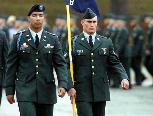 The award was set up in memory of Specialist Pat Tillman, right,