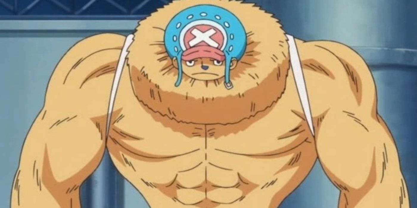 Tony Tony Chopper using his heavy point form in the One Piece Anime.