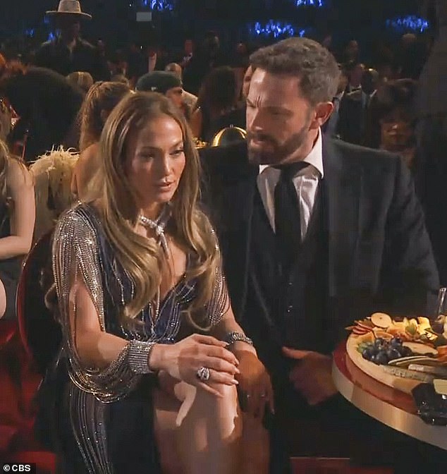 Caught on camera! Jennifer Lopez and Ben Affleck got people talking once again after an eyebrow-raising clip captured the couple sharing an awkward moment at the 2023 Grammy awards