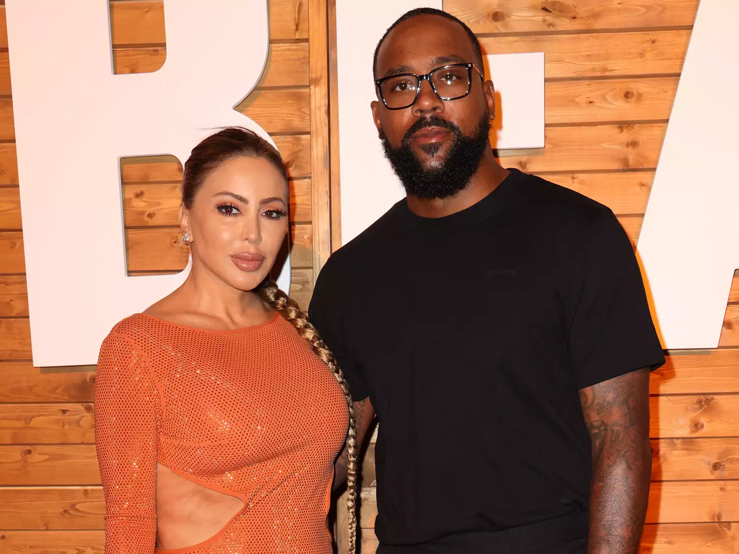 Larsa Pippen and Marcus Jordan attend American Express Presents CARBONE BEACH