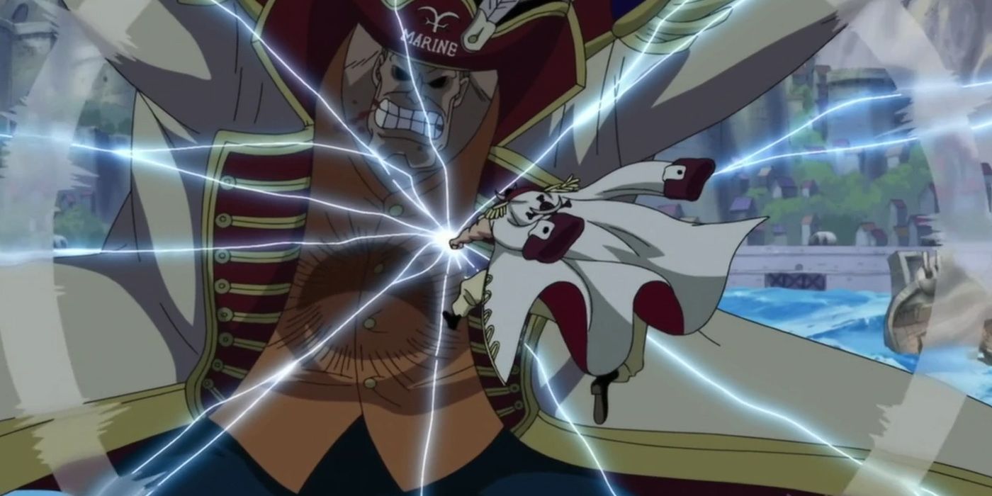 Whitebeard Uses The Power Of Gura Gura no Mi