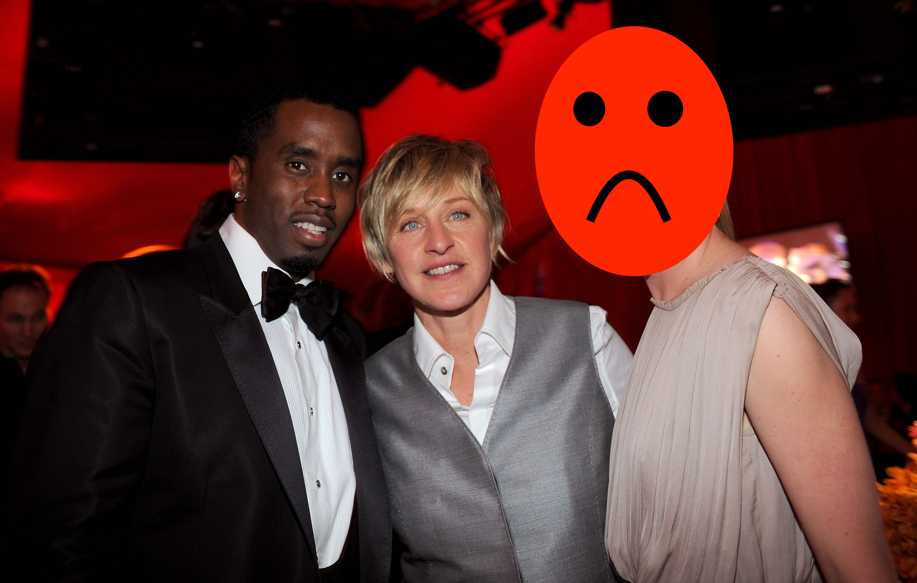 Diddy explains to Ellen Degeneres why he crops celebs out of his pics