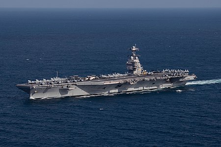 USS Gerald R. Ford a true beast of the sea.