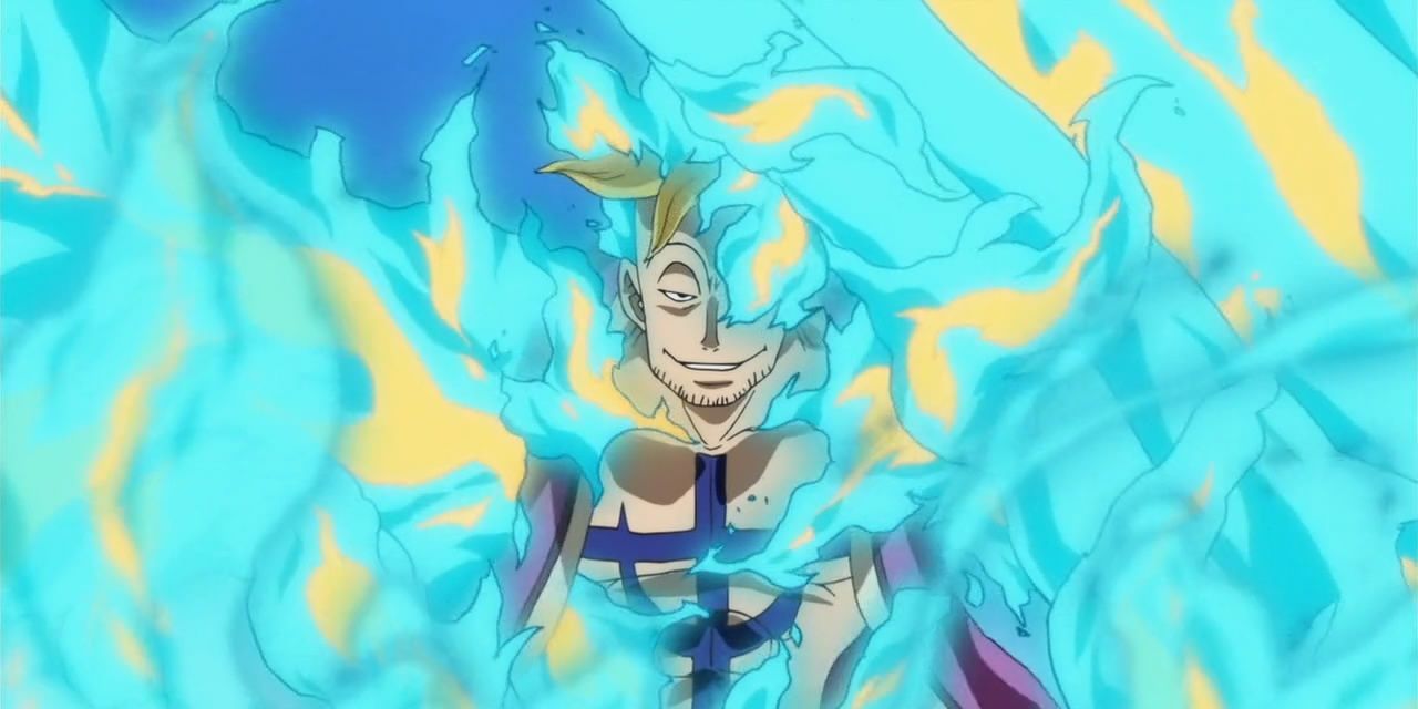 Marco Going Phoenix Mode in One Piece