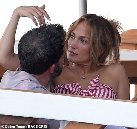 Intimate: Jennifer played with Ben's hair