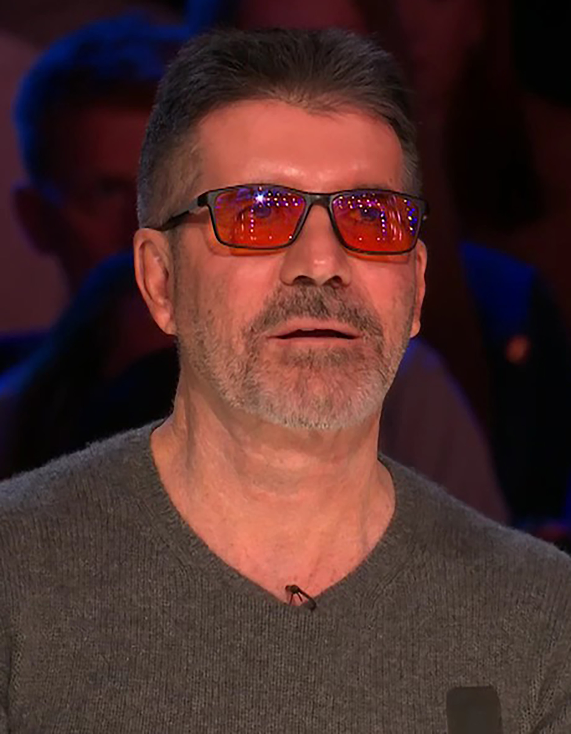 Simon Cowell was surprised as the act belted out Defying Gravity