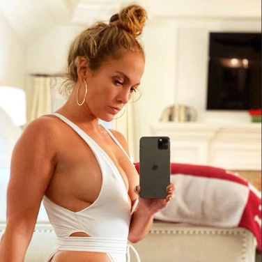 jlo mirror selfie swimsuit