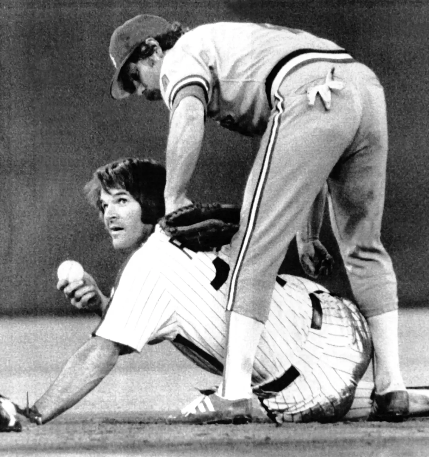 Mike Tyson (left) played for the St. Louis Cardinals and Chicago Cubs (Getty)