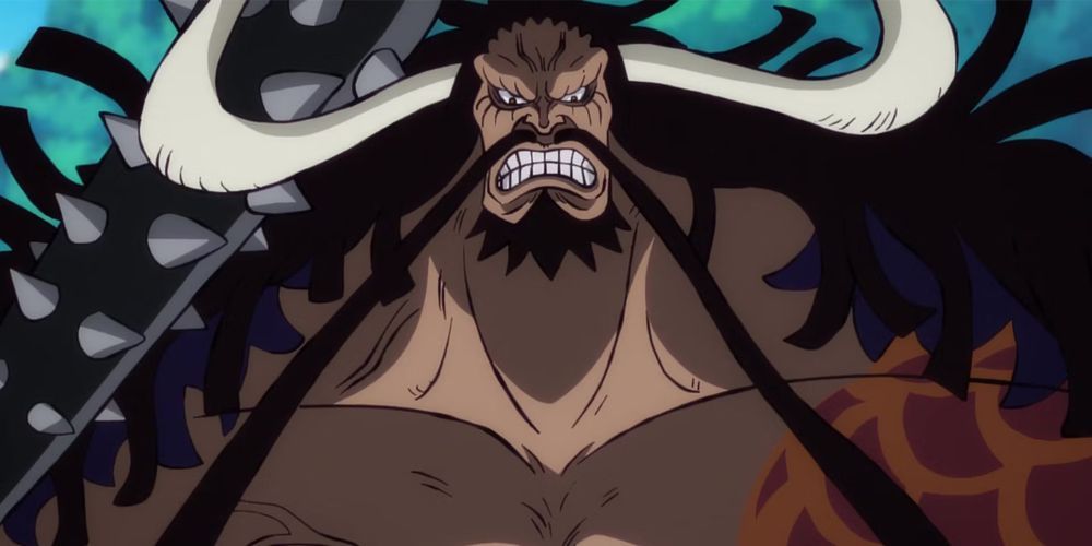 Kaido staring menacingly.