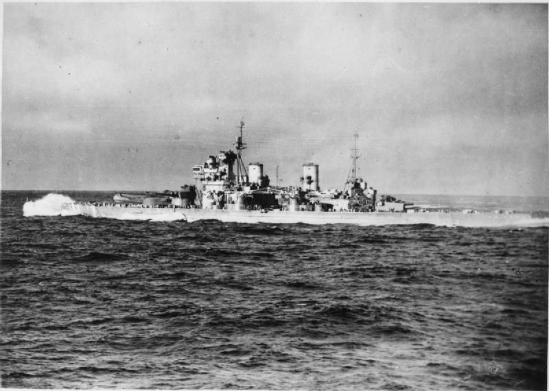 HMS Duke of York during an Arctic convoy to Russia in 1942. 