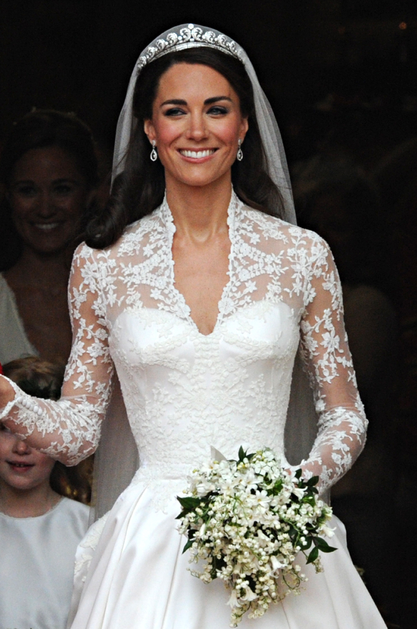 Kate's dress also featured subtle padding around the hips