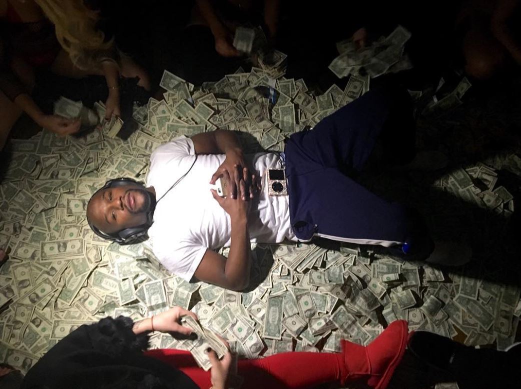  Floyd 'Money' Mayweather has never been shy of showing off his cash