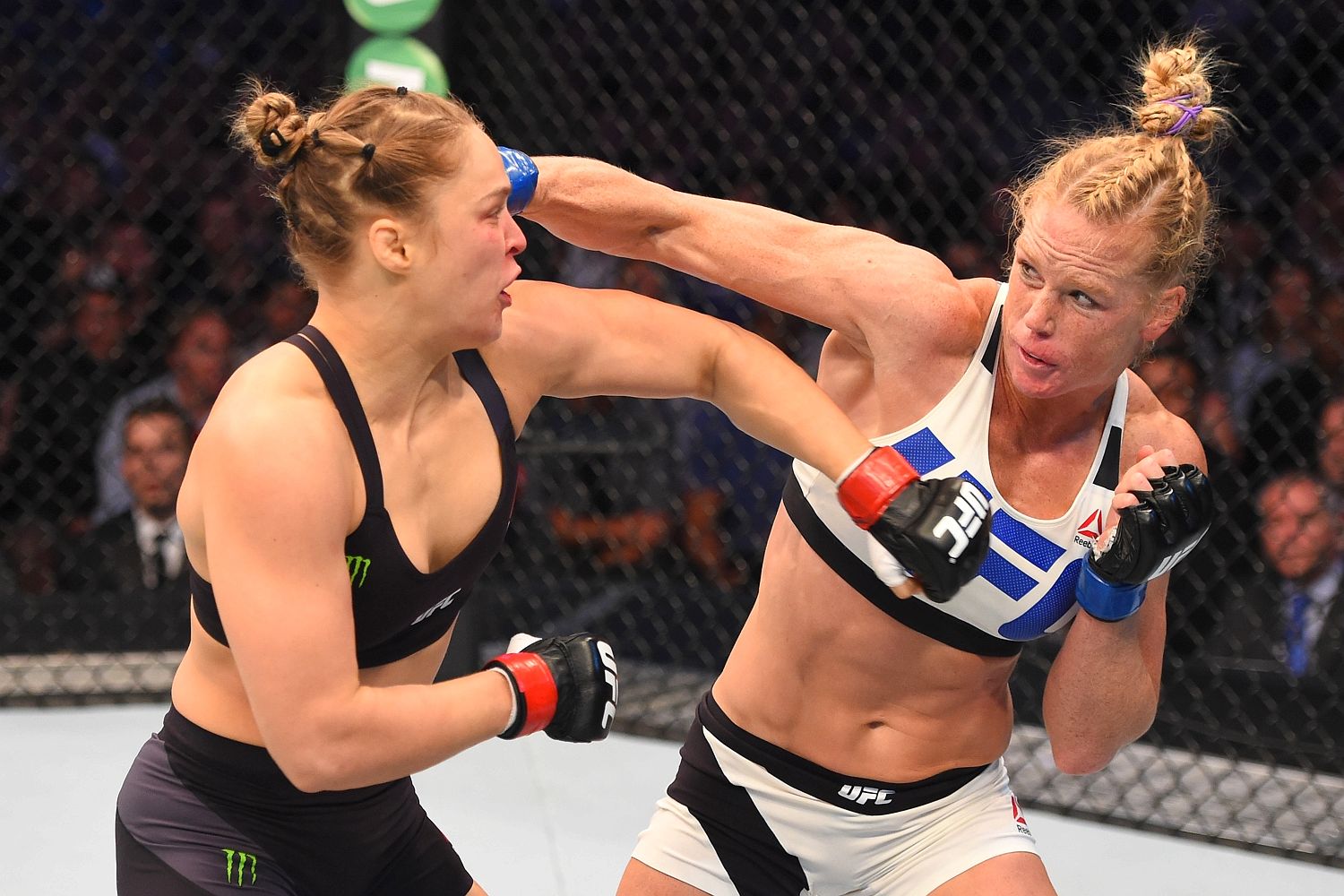  Outstruck and out of luck: Ronda Rousey came off second best to Holly Holm in Melbourne