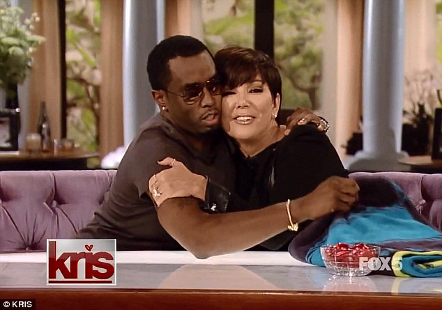 Diddy flirts with Kris Jenner on her talk show after bouncing back from eye injury | Daily Mail Online