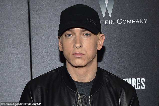 Family: Eminem legally adopted Stevie, formerly known as Whitney, in 2005 after the rapper, 48, reconciled with Stevie's mother Kim Scott (pictured in 2015)