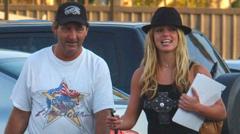 Britney Spears with her father