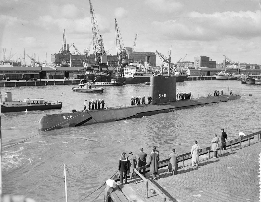 USS Skate in Rotterdam, 1958. 