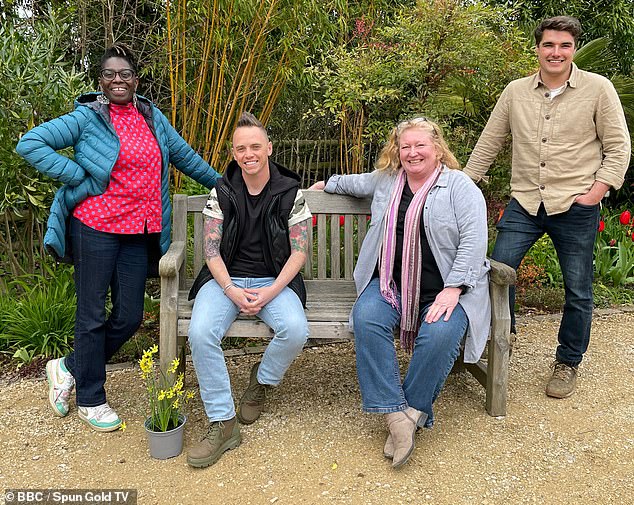 Starting April 29, Garden Rescue series nine sees hosts (L-R) Flo Headlam, Lee Burkhill, Charlie and Chris all return