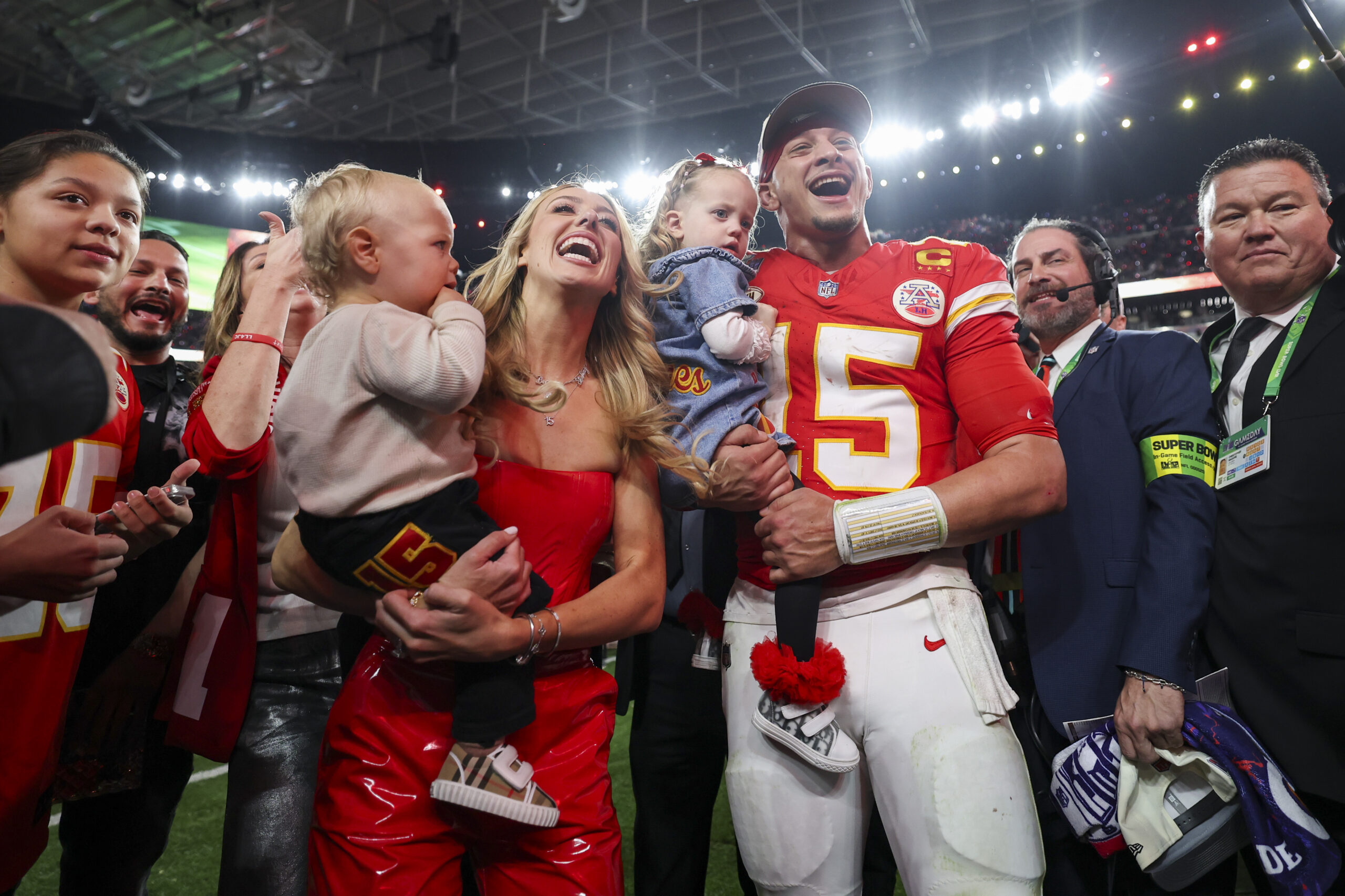 Mahomes won his third Super Bowl ring in Las Vegas