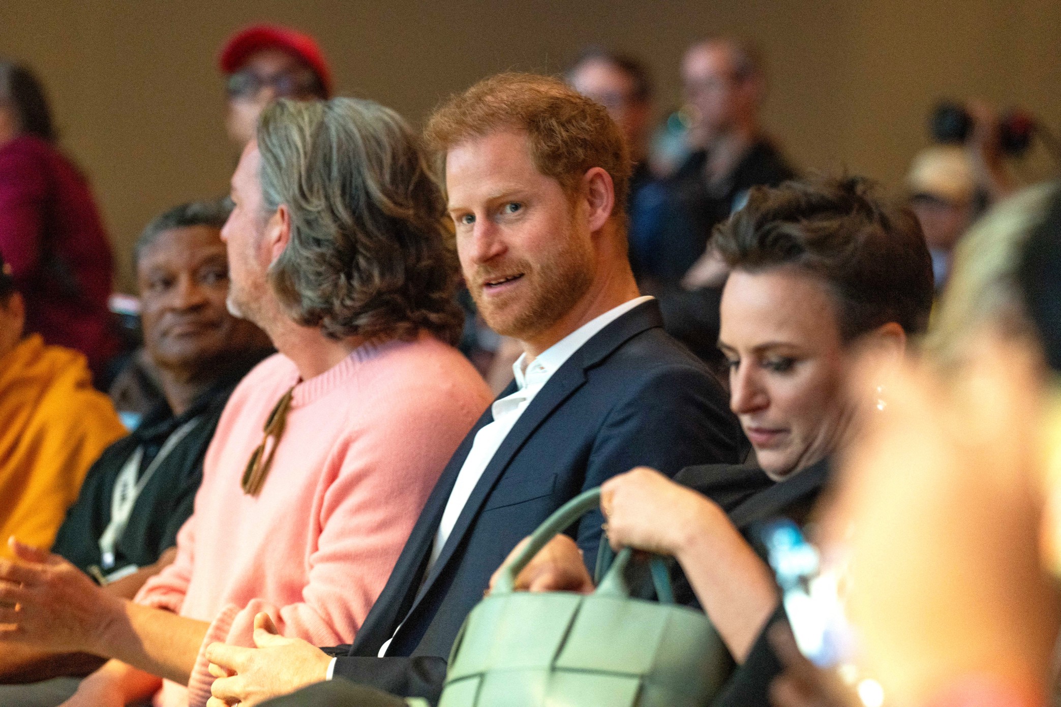 Prince Harry was in the audience for the International Women's Day event in Austin, Texas