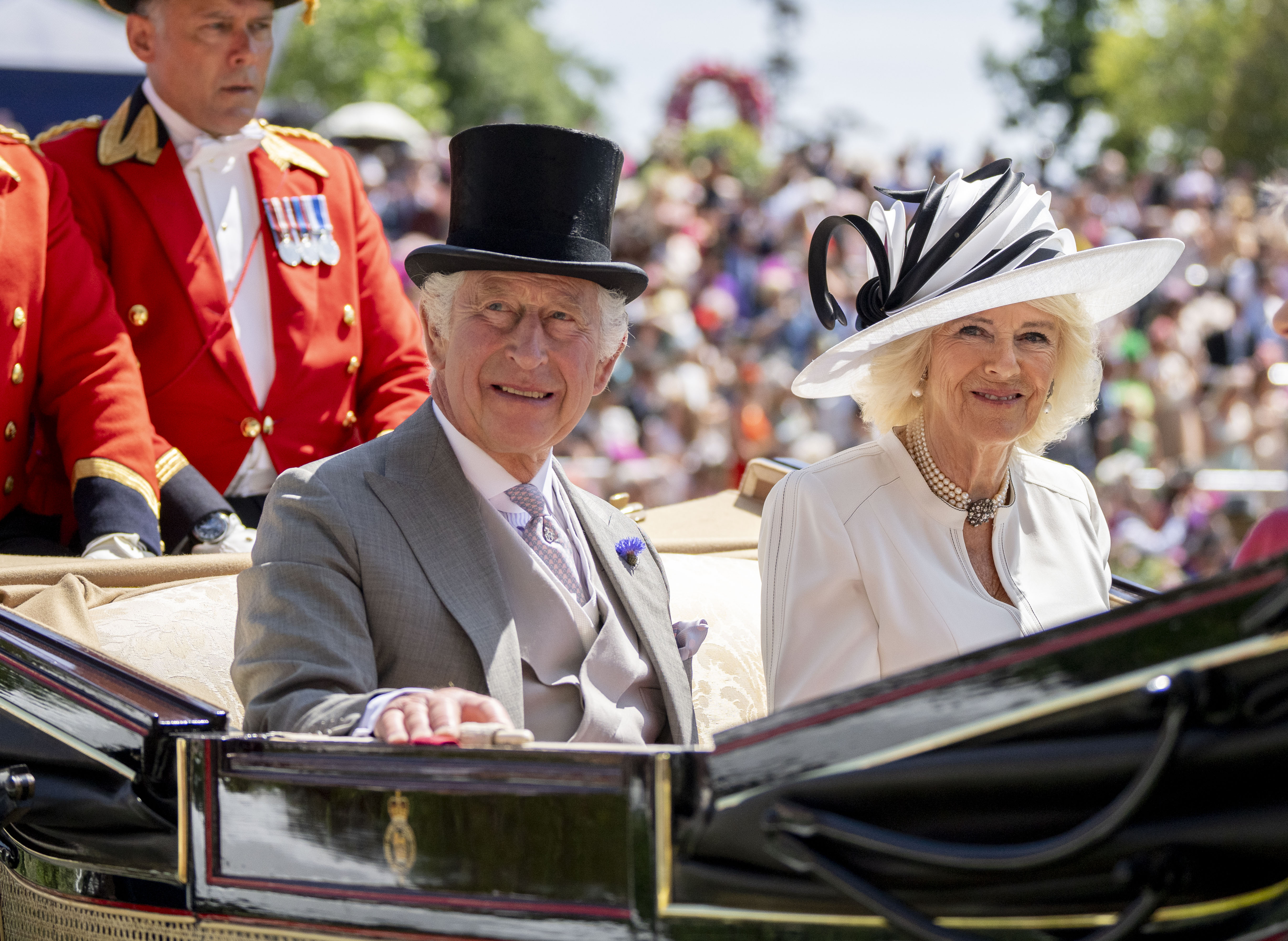 King Charles and Queen Camilla at Ascot 2023