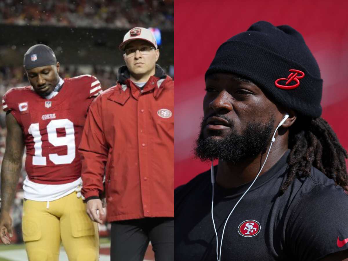 49ers dismiss rumors indicating the team’s intent to offer Deebo Samuel or Brandon Aiyuk as part of a trade package following Ricky Pearsall pick