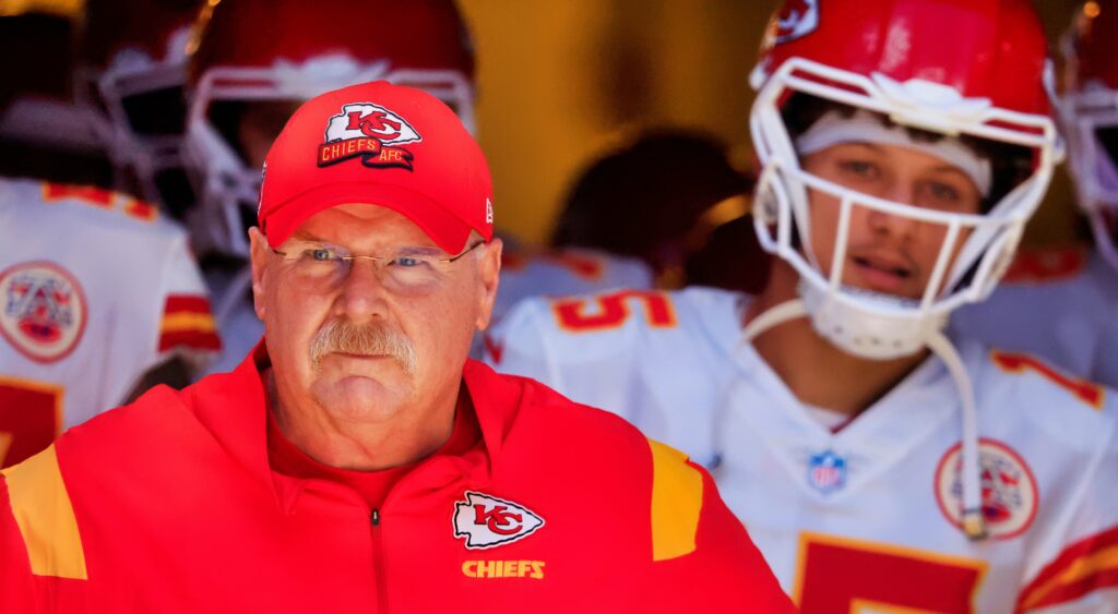 Andy Reid and Patrick Mahomes