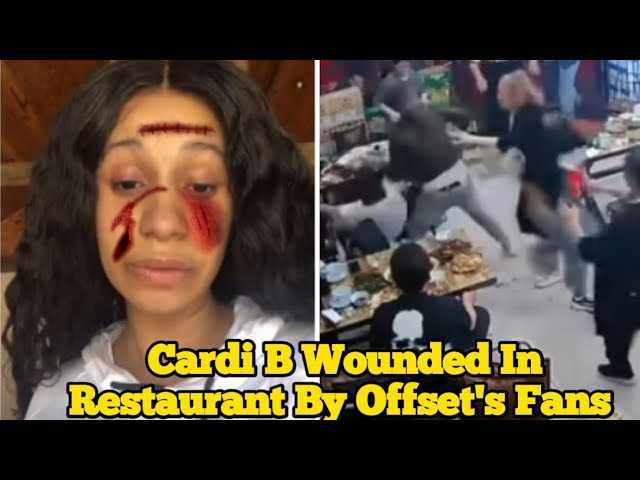 Cardi B Gets Brutally Beaten & Injured By Offset's Fans In A Restaurant As She  Tried To Drain Offset - YouTube