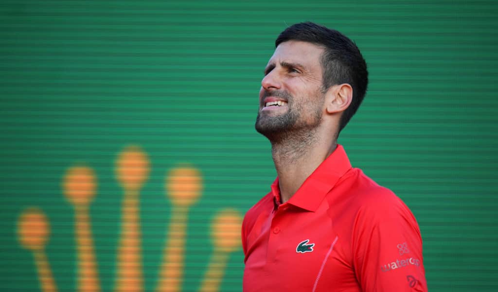 Novak Djokovic reacts Monte Carlo Masters 2024