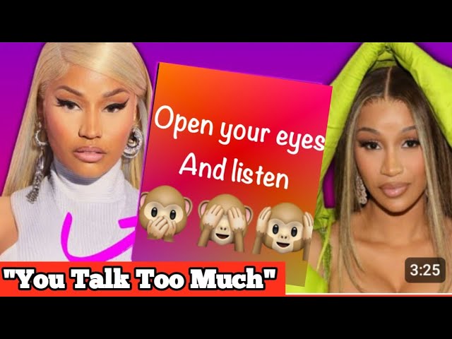 Nicki Minaj Blasted Cardi B For Revealing Too Much About Her Marriage On Instagram Live. - YouTube