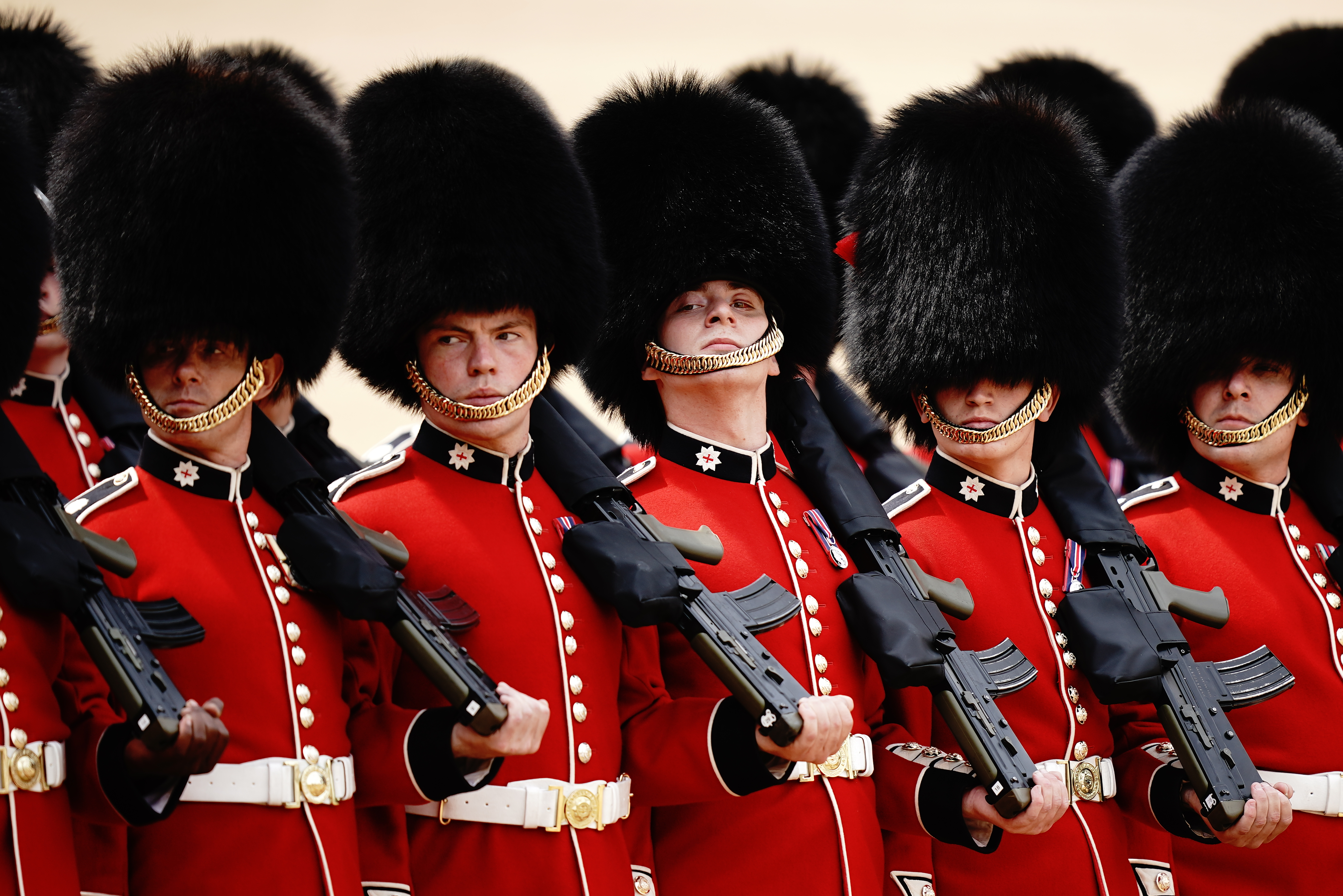 The King's Guards are known for their expressionless faces