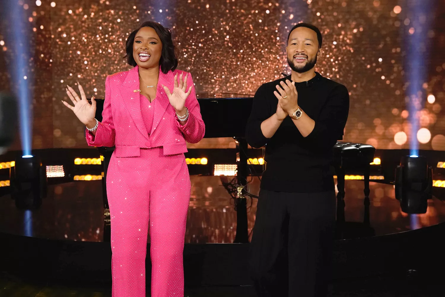 Jennifer Hudson and John Legend Duet ‘Bridge Over Troubled Water’ to Celebrate 100 Episodes of Her Talk Show