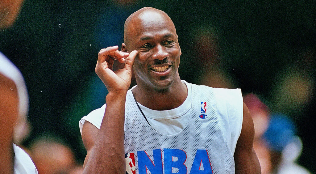 Michael Jordan smiling