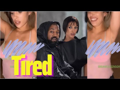 Fan Bianca Censori says Kanye West is 'suck the life out of her' in braless dancing video - YouTube